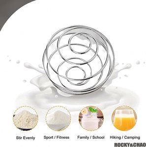 Botella Mezcladora de Proteínas de 700 ml con Bola Mezcladora, Botella de Proteínas de Acero Inoxidable, Mezclador Metálico a Prueba de Fugas, Botella Deportiva - Product Image 4