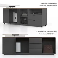 High-End Executive Boss Desk semplice moderno Designer presidente scrivania ufficio Set pannello di legno per Manager