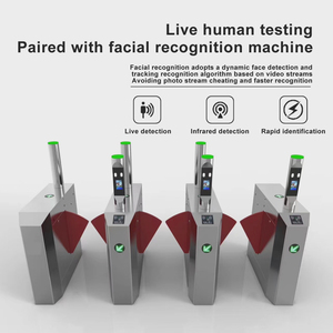 Système de contrôle d'accès intelligent pour immeuble de bureaux, tourniquet à reconnaissance faciale, lecteur de carte IC, portail de sécurité pour piétons - Product Image 2