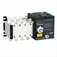 Commutateur de transfert automatique à double alimentation Delixi CDQ3s-63H/2P 63A Type B Triphasé IP65 RS485 <100ms