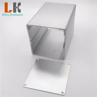 Boîtier d'amplificateur de puissance en aluminium extrudé DIY 90*90*100mm, boîtier de carte de circuit imprimé, boîtier électronique en aluminium anodisé personnalisé