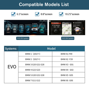 Không dây Carplay đa phương tiện Video giao diện <span class=keywords><strong>Android</strong></span> tự động cho BMW EVO id5/id6 F40 G20 G30 G11 F49 với màn hình điều khiển cảm ứng - Product Image 2