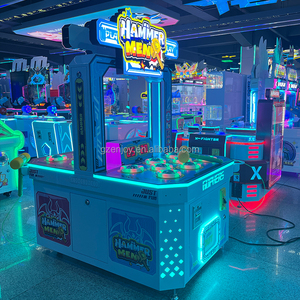Máquina de Juego Comercial para Interiores FEC de 2 Jugadores, Operada con Monedas, Juego de Golpear al Hombre Martillo (Whack a Mole) - Product Image 3