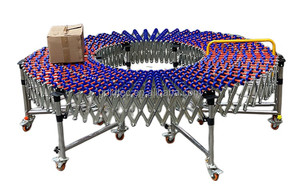 Goldtec Total Flexible Retail Stores Easy to Move Retractable Skate Wheel Provided Bearing Transportation <strong>Telescopic</strong> <strong>Conveyor</strong> - Product Image 4