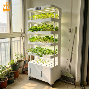 Système de culture verticale, système hydroponique d'intérieur, jardin en tour, jardin d'intérieur intelligent, jardinière intelligente, tour de culture <span class=keywords><strong>avec</strong></span> éclairage, tour à tomates - Product Image 4