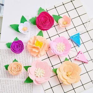 Wool Felt Flowers Felt Daisy Flowers Felt Ball Flowers <strong>Spring</strong> <strong>Decor</strong> - Product Image 5