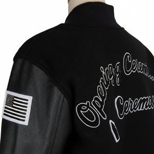 Tf — vestes en laine avec manches en cuir, vente en gros, 100%, bonnine - Product Image 1