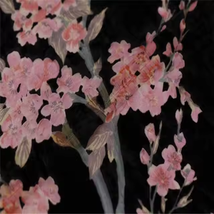 Belle conception florale confortable sensation de grande qualité Offre Spéciale pas cher prix soie brûler velours tissu pour les femmes robe de soirée - Product Image 6