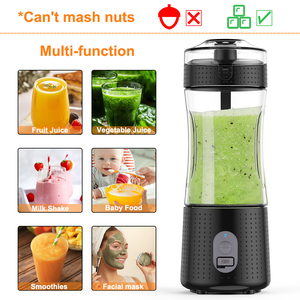 Mixeur Portable 350ml/380ml Rechargeable USB Facile à Nettoyer Sans Fil Électrique pour Smoothies aux Fruits avec Logo OEM - Product Image 5