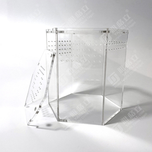 Jumping Spider Enclosure Box Spider Habitat Box <strong>Acrylic</strong> Insects Feeding <strong>Case</strong> - Product Image 3