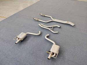 <span class=keywords><strong>Prix</strong></span> d'usine, échappement en acier inoxydable soudé TIG pour Mercedes-Benz <span class=keywords><strong>C43</strong></span> GLC43 <span class=keywords><strong>AMG</strong></span> 3.0T 2017-2023, échappement Catback - Product Image 5