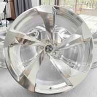 Jantes forgées monobloc personnalisées XINLAI 19-21 pouces, finition miroir, 5 branches fendues, 5x112 5x120 pour Audi BMW Mercedes