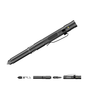 Stylo multifonction <span class=keywords><strong>tactique</strong></span> de chasse en alliage <span class=keywords><strong>d</strong></span>'aluminium personnalisé en usine, brise-vitre en tungstène et ouvre-bouteille - Product Image 4
