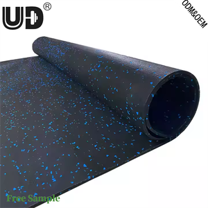 Revêtement de sol en caoutchouc EPDM professionnel pour salle de sport, épaisseur 8 mm, amortissement des vibrations, isolation acoustique, <span class=keywords><strong>tapis</strong></span> de <span class=keywords><strong>fitness</strong></span> - Product Image 3