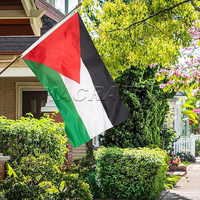 Drapeau palestinien en polyester, style palestinien, impression sérigraphique, vente en gros d'usine, pas cher, stock disponible