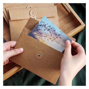 Document Papers Photos Postcard Packing Paper <strong>Envelope</strong> Eyelet Closure Rope <strong>Envelope</strong> Custom A5 A6 Size Printed Logo - Product Image 5