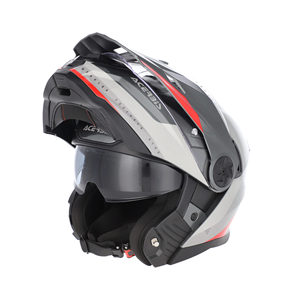 Casco Modulare Bitter Rosso per Moto - Product Image 1