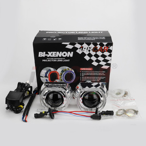 IPHCAR 2.5 Inch Xe Phổ <span class=keywords><strong>HID</strong></span> Bi <span class=keywords><strong>Xenon</strong></span> Chiếu Lens <span class=keywords><strong>Kit</strong></span> Với Đôi Mắt Thiên Thần Cho Xe Đèn Pha Và Động Cơ - Product Image 1