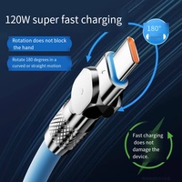 Câble de charge USB3.0 PD à charge rapide DENIXI, en cuivre pur et silice, 3-en-1 Type-C vers Type-C