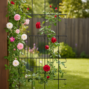 Fks Sosiun - Soporte Metálico para Plantas Trepadoras, 71 x 19.7, Negro, Resistente a la Oxidación, para Jardín - Product Image 2
