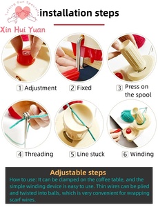 中国制造商毛纱手绕线机红色手绕线机 - Product Image 4