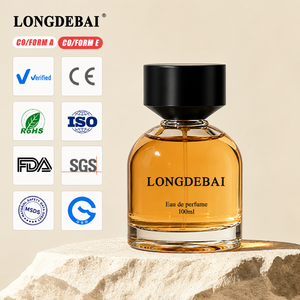 Wholesale Unique Wave pattern bottom Empty Perfume Glass <b>Bottle</b> 30ml 50ml 100ml Round Crystal Luxury Perfume <b>Bottle</b> - Product Image 1