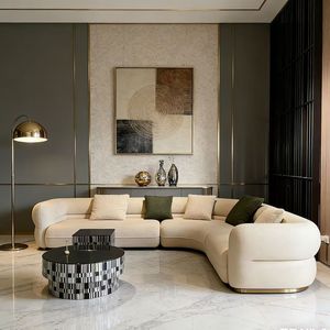 Sofá Esquinero Moderno Minimalista <span class=keywords><strong>Bob</strong></span>-Ball, Sofá de Negociación para Sala de Estar, Oficina, Salón de Belleza, Tienda de Ropa - Product Image 2