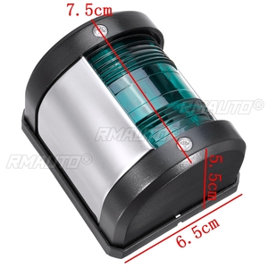 ไฟนำทาง LED สแตนเลส 12V 2 ชิ้น สีแดงเขียว สำหรับเรือเดินทะเล เรือยอชท์ ไฟเตือน - Product Image 6