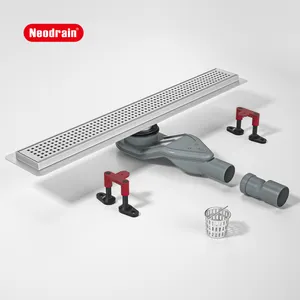 Neodrain thiết kế độc quyền ngăn chặn mùi hôi và côn trùng thép không gỉ tuyến tính vòi hoa sen Xả sàn cống với lọc