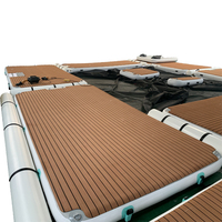 Plateforme flottante gonflable portable Yolloy, ponton de loisirs, bâche en PVC double paroi, capacité 100-500 kg, équipements de divertissement