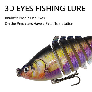 Haute qualité sept sections Luya Bionic leurres en plastique dur leurres faux leurres vente en gros articulé swimbait Wobblers Crankbait - Product Image 5