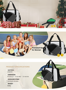 Mochila Deportiva Personalizada 2025 con Diseño Nuevo, para 2 Raquetas de Tenis o Pickleball, con Bolsa para Pelotas - Product Image 5
