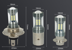 P15D LED <span class=keywords><strong>Moto</strong></span> Phare H4 H6 BA20D LED <span class=keywords><strong>Moto</strong></span> Phares Ampoules Lentille Blanc Lampe Antibrouillard Lampe Auto DC 12V - Product Image 5