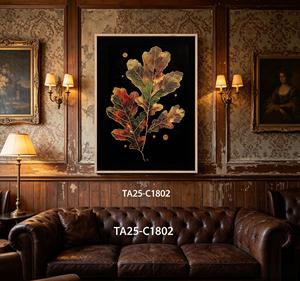 <span class=keywords><strong>D</strong></span>écoration Murale <span class=keywords><strong>Feuille</strong></span> de Chêne Dorée – Impression sur Toile Botanique Vintage Fond Noir – <span class=keywords><strong>Peinture</strong></span> <span class=keywords><strong>Feuille</strong></span> <span class=keywords><strong>d</strong></span>'<span class=keywords><strong>Automne</strong></span> Encadrée - Product Image 5