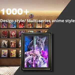 Papier de réglage de table d'éclairage décoratif de cadre photo stéréo 3D pour les amoureux de l'anime pour le tueur de démons <span class=keywords><strong>Kimetsu</strong></span> <span class=keywords><strong>No</strong></span> <span class=keywords><strong>Yaiba</strong></span> Butterfly - Product Image 4