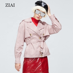 High Quality Spring New Fashion Style Trench Coat British Style Thin Wild Small High School Long Trench Coat <strong>Women</strong> - Product Image 4