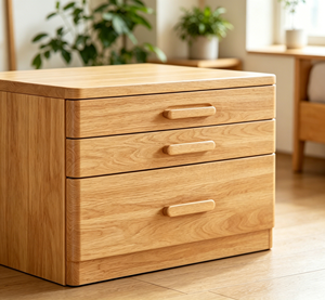Modern Solid Wood <b>Storage</b> Cabinet 3 Drawers Scandinavian Design Living Room Furniture - Product Image 3