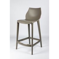 1er Choix Options H 66 Mahi Mahi Couleur Boue Tabouret de Cuisine en Polypropylène Modèle MMPPC00F