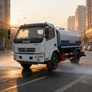 Camión Cisterna de Agua DFAC de 10cbm para Lavado de Carreteras, Supresión de Polvo, Limpieza de Calles, con Motor Potente - Product Image 1