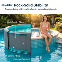 Heißer Verkauf: Robuster, großer, blauer aufblasbarer Pool mit Drop-Stitch-Technologie