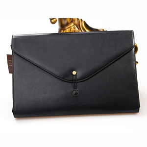 도매 대용량 A4 사무실 계약 파일 PU 가죽 파일 가방 탄성 폐쇄 비즈니스 스쿨 보관 문서 가방 - Product Image 3