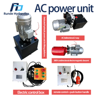 Pompe hydraulique à courant continu haute tension 12V/24V simple/double action 140 bars 2,2 kW, unité de puissance industrielle robuste 8-quarts en carbone