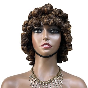 วิกผมยุโรปและอเมริกันแบบข้ามพรมแดนผมหยิกเล็กสไตล์แอฟริกันสำหรับผู้หญิงผมหยิกสั้นแบบโรมัน - Product Image 5