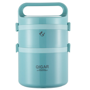 Qigar Stainless Steel Insulated <b>Lunch</b> <b>Box</b> 3 Layers Large Capacity For Students Adults Office Workers - Product Image 1