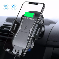 Chargeur de voiture sans fil 15W 2 en 1 Support de fixation automatique pour charge rapide US