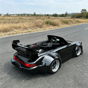Kart Eléctrico de Derrape Estilo 964 Rojo Clásico de Carrocería Ancha con Alerón Trasero Grande, Tapicería Personalizada, Motor de 2500W, Batería de Litio de 72V, Doble - Product Image 4