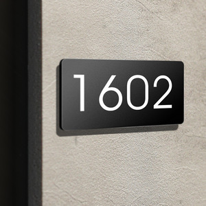 Acrylic cửa số nhà ý tưởng cá nhân phòng số signage khách sạn cửa số - Product Image 1