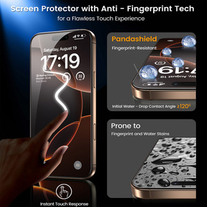 Kit de protection d'écran en verre trempé sans bordure pour iPhone, recyclable, facile à installer, anti-lumière bleue - Product Image 4