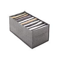 Boîte de rangement pour vêtements multi-grilles avec poignée pour l'organisation des tiroirs de la garde-robe