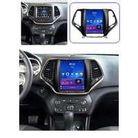 Layar Vertikal 9.7 inci Android GPS Audio Mobil Jeep Cherokee 2014-2018 1.5DIN Autoradio FM/AM Mirror Link